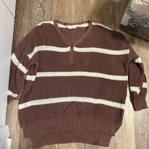 Pink lily oversized sweater